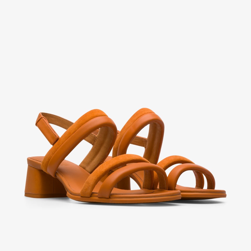 Camper Katie Dark Orange - Camper Women's Heels ||2568-POYQS||